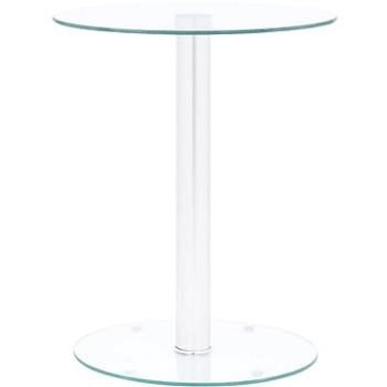 SHUMEE Konferenční stolek průhledný 40 cm tvrzené sklo, 322780 (322780)