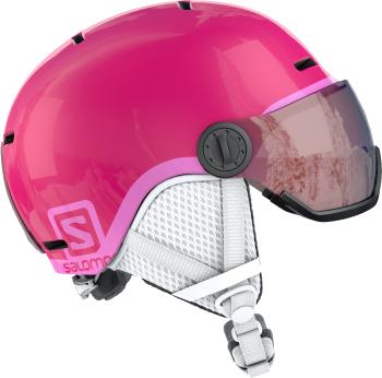 Salomon Helma Grom Visor Kids 22/23 Glossy Pink/Uni. Velikost: S