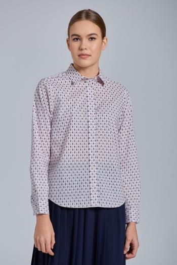 KOŠILE GANT D1. REG GEOMETRIC SHIRT bílá 34