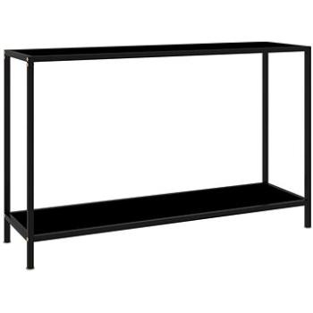 Konzolový stolek černý 120 × 35 × 75 cm tvrzené sklo (322840)