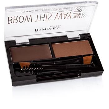 RIMMEL LONDON Eyebrow Palette Brow this way 003 Dark Brown 1,1 g (3607344535044)