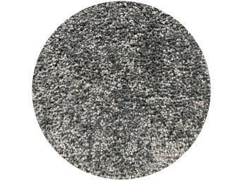 Vopi koberce  160x160 (průměr) kruh cm Kruhový koberec Udine taupe - 160x160 (průměr) kruh cm Černá