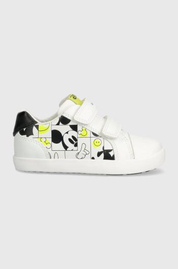 Dětské sneakers boty Geox x Disney bílá barva