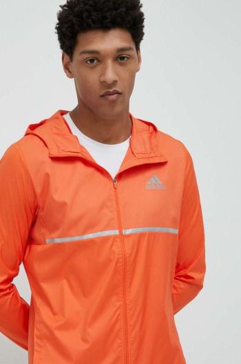 Větrovka adidas Performance Own the Run oranžová barva, přechodná