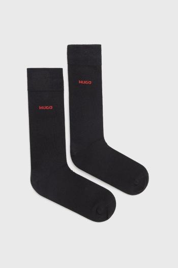 Ponožky HUGO ( 2-pak) pánské, černá barva