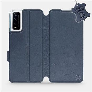 Flip pouzdro na mobil Vivo Y11S - Modré - kožené -   Blue Leather (5903516595136)
