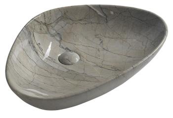 SAPHO DALMA keramické umyvadlo 58,5x14x39 cm, grigio MM213