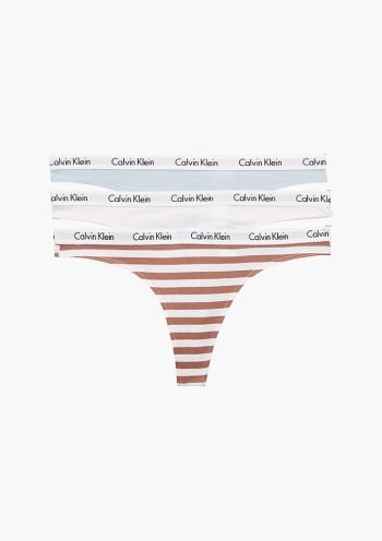 Dámská tanga Calvin Klein QD3587 3PACK 642 L Mix