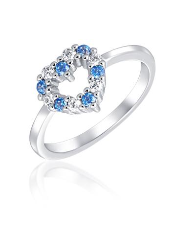 JVD Romantický stříbrný prsten se zirkony SVLR0434SH2BM 46 mm