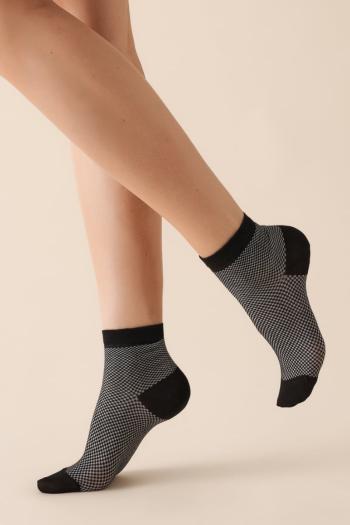 Černé vzorované ponožky SD/003