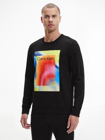 Calvin Klein pánské černé tričko s dlouhým rukávem - S (UB1)