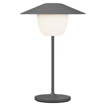 Přenosná stolní lampa ANI MINI 21 cm, LED, teplá šedá, hliník, Blomus