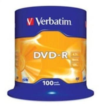 Médium Verbatim DVD-R 4,7GB 16x 100-cake, 43549