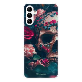 Odolné silikonové pouzdro iSaprio - Skull in Roses - Samsung Galaxy A04s