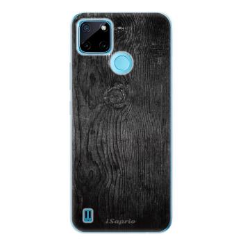 Odolné silikonové pouzdro iSaprio - Black Wood 13 - Realme C21Y / C25Y