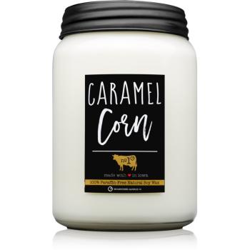 Milkhouse Candle Co. Farmhouse Caramel Corn vonná svíčka Mason Jar 737 g