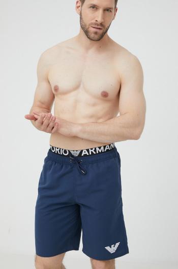 Plavkové šortky Emporio Armani Underwear tmavomodrá barva