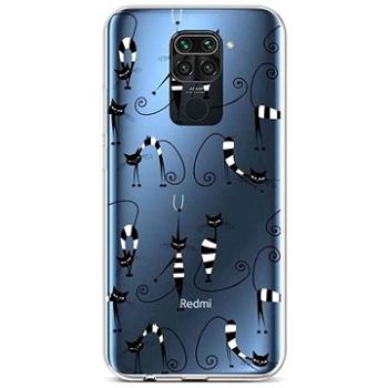 TopQ Xiaomi Redmi Note 9 silikon Cats 1 52414 (Sun-52414)