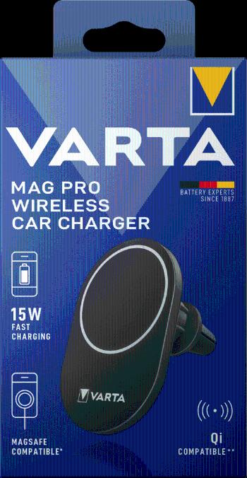 Varta držák a nabíječka do auta Mag Pro Wireless Car Charger Box (57902101111)