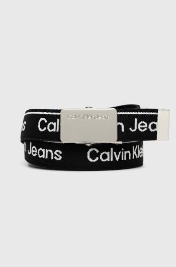 Dětský pásek Calvin Klein Jeans černá barva