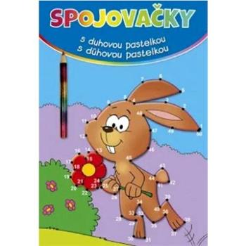 Spojovačky s duhovou pastelkou/s dúhovou pastelkou: zajíc/zajac (8594184924372)