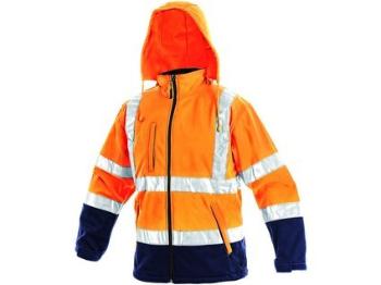Pánská reflexní bunda DERBY, oranžovo-modrá, vel. 3XL