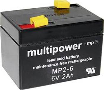 Olověný akumulátor multipower MP2-6 A9620, 2 Ah, 6 V