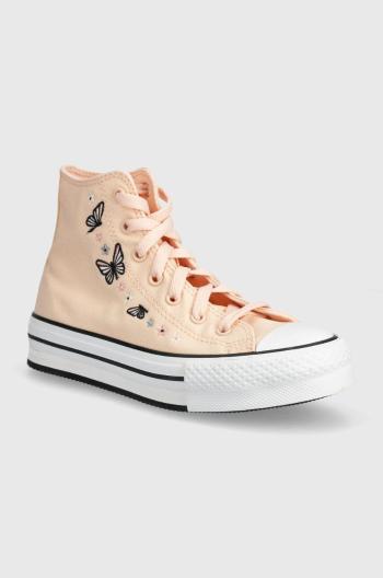 Dětské tenisky Converse A07355C oranžová barva