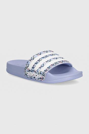 Dětské pantofle adidas ADILETTE SHOWER fialová barva, IH2720