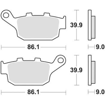 Braking brzdové destičky (sinterová směs CM56) (2ks) M501-289 (M501-289)