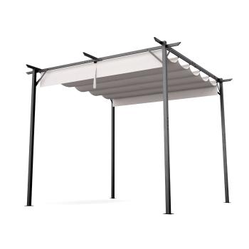 Blumfeldt Pantheon Robust, pergola, 3 x 3 m, s bočními roletami, práškově lakovaná ocel odolná vůči povětrnostním vlivům