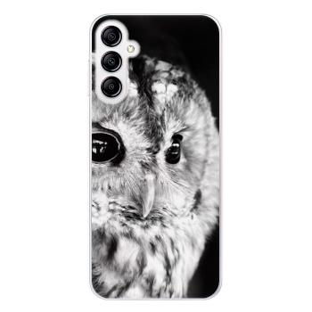 Odolné silikonové pouzdro iSaprio - BW Owl - Samsung Galaxy A14 / A14 5G