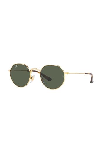 Dětské sluneční brýle Ray-Ban Junior Jack zelená barva, 0RJ9565S