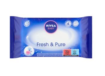 Nivea baby Fresh & Pure čistící ubrousky s aloe vera 63 ks