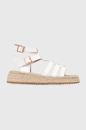 Espadrilky Answear Lab bílá barva, na platformě