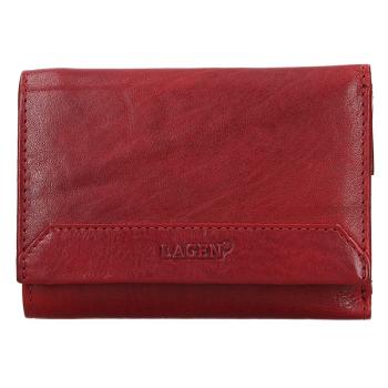 Dámská kožená peněženka Lagen Jarmila - červená