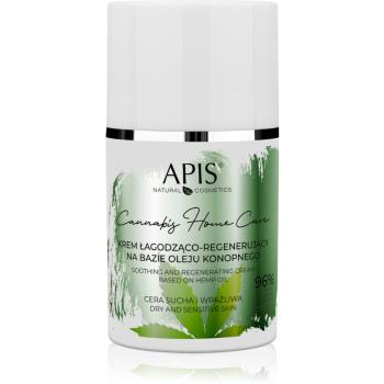 Apis Natural Cosmetics Cannabis Home Care lehký hydratační krém pro suchou až citlivou pleť 50 ml