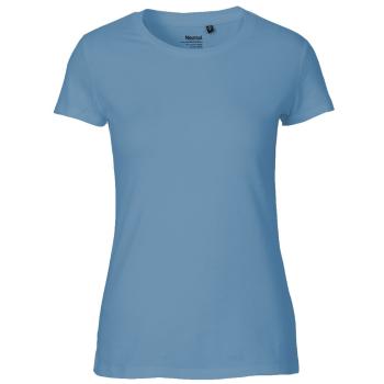 Neutral Dámské tričko Fit z organické Fairtrade bavlny - Dusty indigo | M