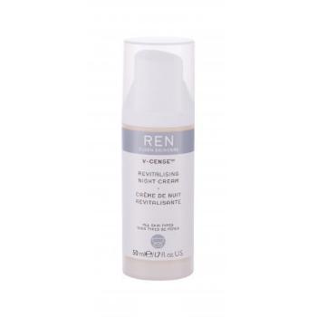REN Clean Skincare V-Cense Revitalising 50 ml noční pleťový krém na všechny typy pleti; proti vráskám; na rozjasnění pleti; výživa a regenerace pleti