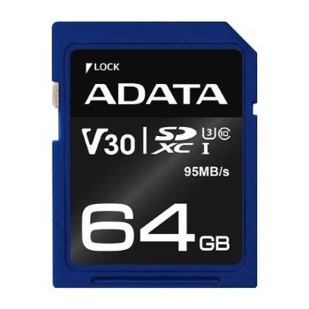 ADATA SDXC 64GB UHS-I U3 ASDX64GUI3V30S-R