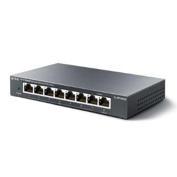 TP-LINK TL-RP108GE Gigabit Reverse PoE Smart Switch 7x Passive PoE-in 1x Passive PoE-out MTU/VLAN/QoS/IGMP/web man., TL-RP108GE