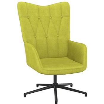Relaxační židle zelená textil , 327572 (327572)