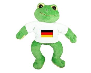 Plyšová žába Německo