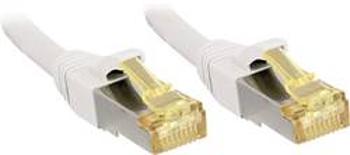 Síťový kabel RJ45 LINDY 47326, CAT 6a (surový kabel CAT 7) , S/FTP, 5.00 m, bílá