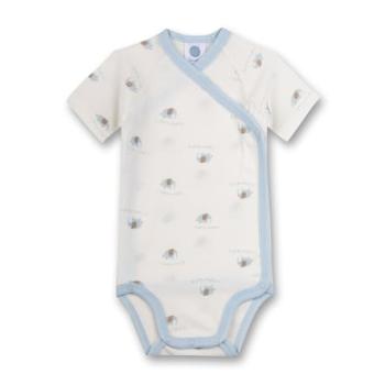 Sanetta Krátký rukáv Swaddle Elephant off white