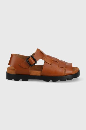 Kožené sandály Camper Brutus Sandal pánské, hnědá barva