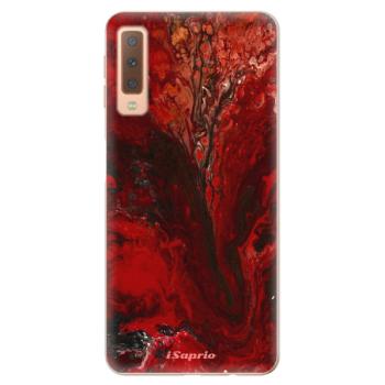 Odolné silikonové pouzdro iSaprio - RedMarble 17 - Samsung Galaxy A7 (2018)