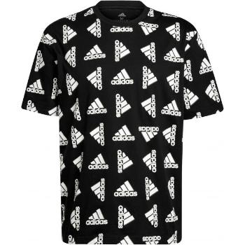 adidas Q4 BLUV TEE Pánské tričko, černá, velikost M