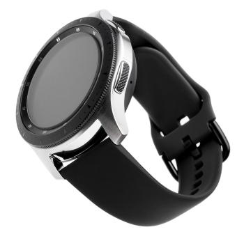 Fixed Silikonový řemínek Silicone Strap s šířkou 22mm pro smartwatch, černý