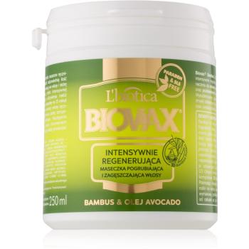 L’biotica Biovax Bamboo & Avocado Oil regenerační maska na vlasy 250 ml